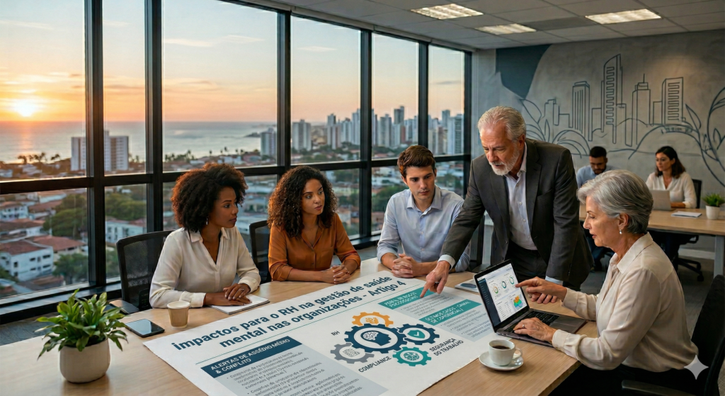 profissionais se preparando para a NR1