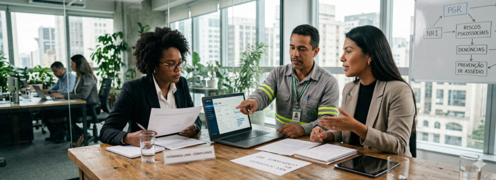 NR1 na prática: integração entre RH, compliance e segurança do trabalho