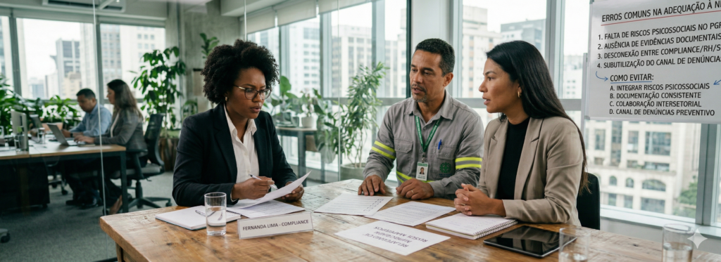 Erros comuns na adequação à NR1 e como evitá-los